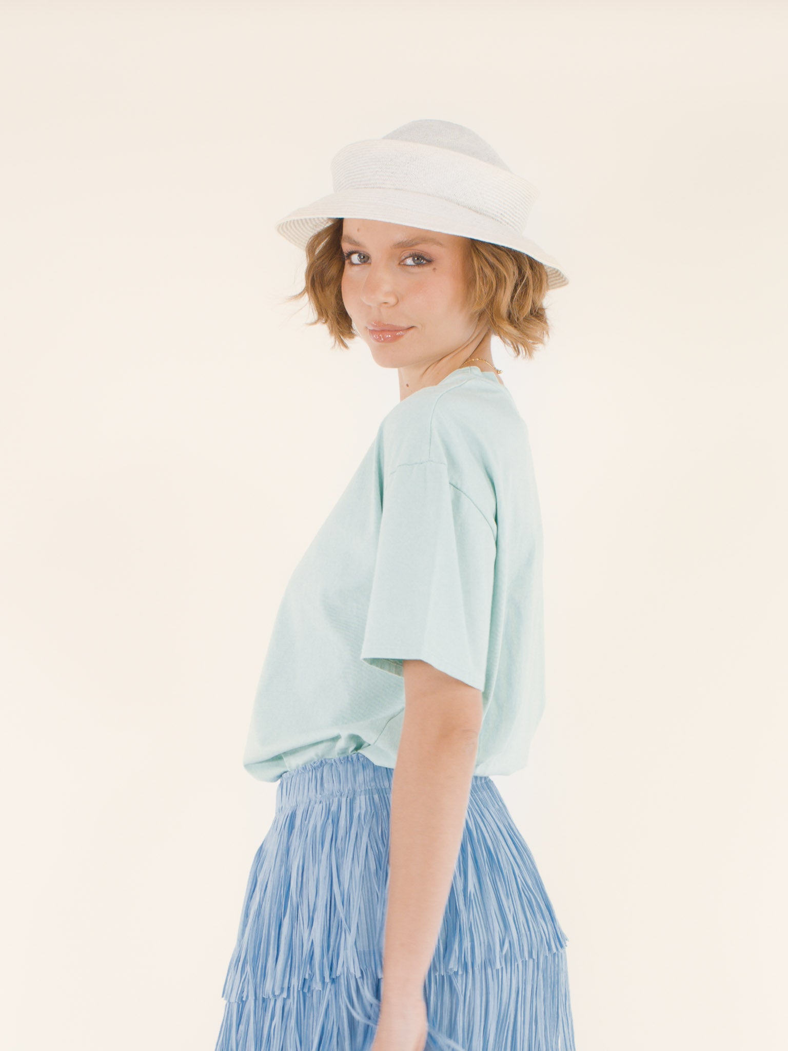 Clémence – Chapeau panama en chanvre – blanc naturel