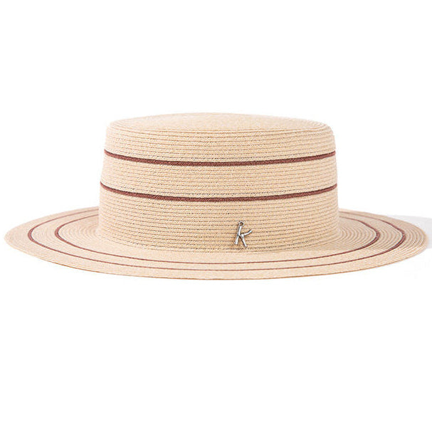 Chapeau de paille tressé