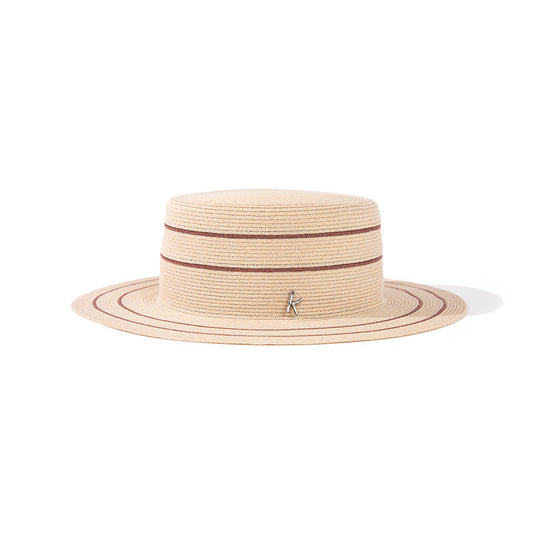 Chapeau de paille tressé