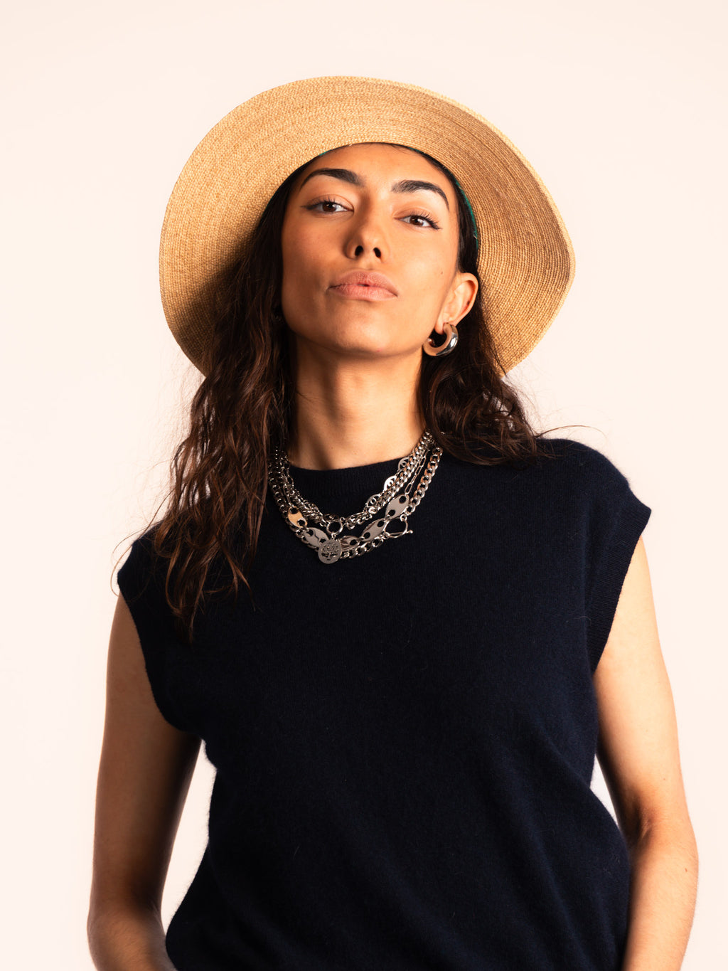 Achille – Fedora en raphia – paille et soie tie & dye