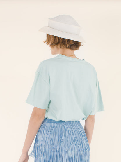 Clémence – Chapeau panama en chanvre – blanc naturel