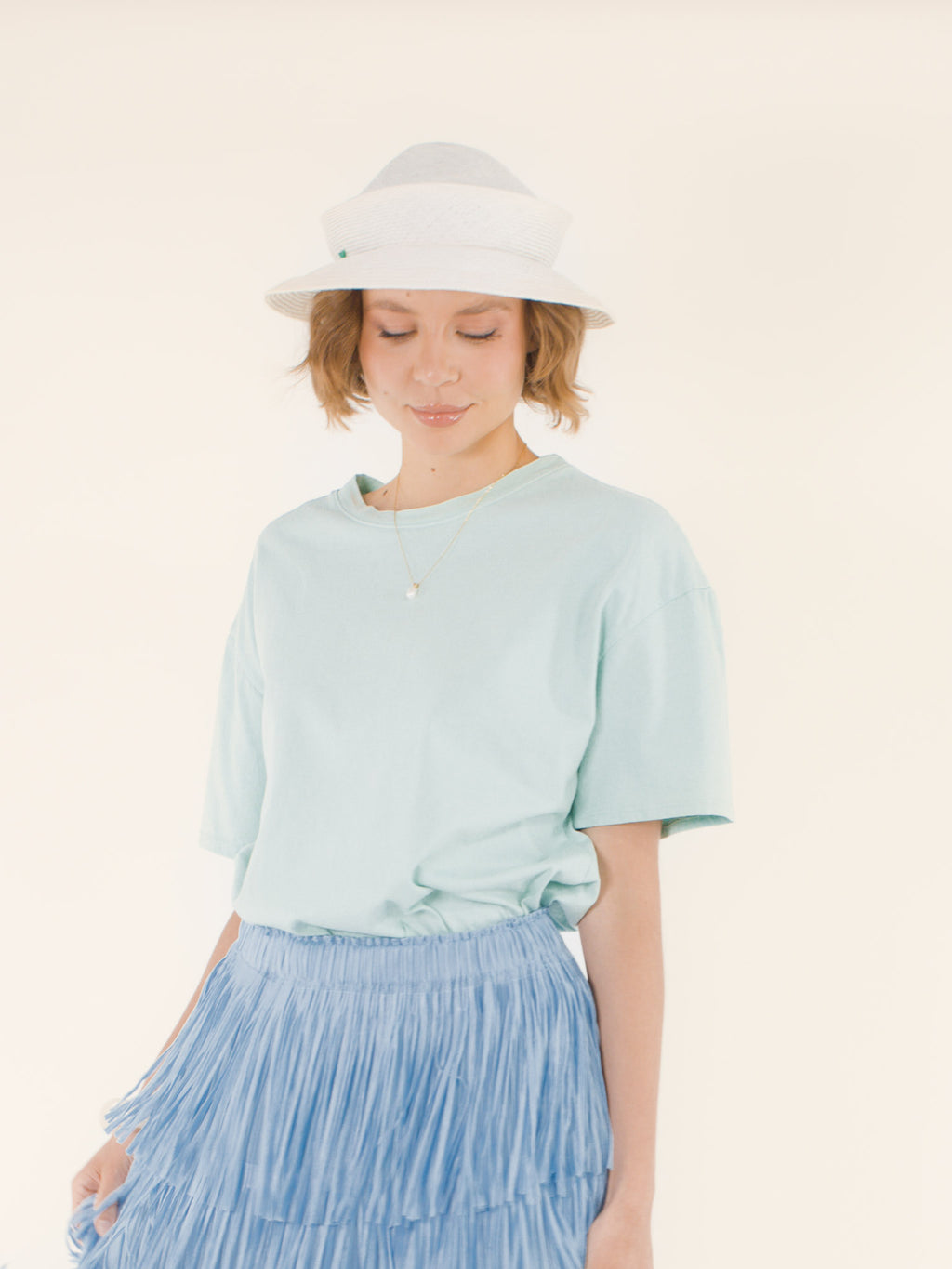 Clémence – Chapeau panama en chanvre – blanc naturel