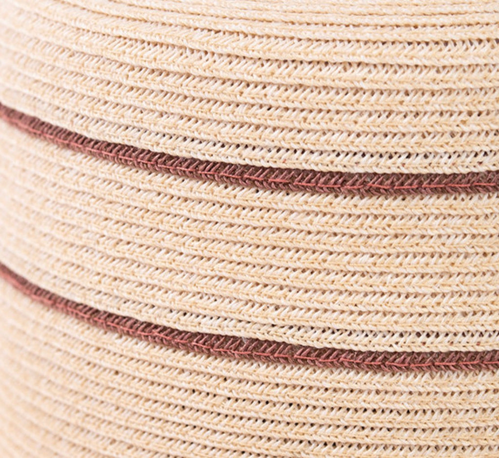 Chapeau de paille tressé