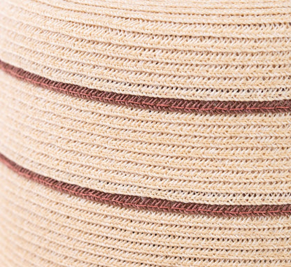 Chapeau de paille tressé